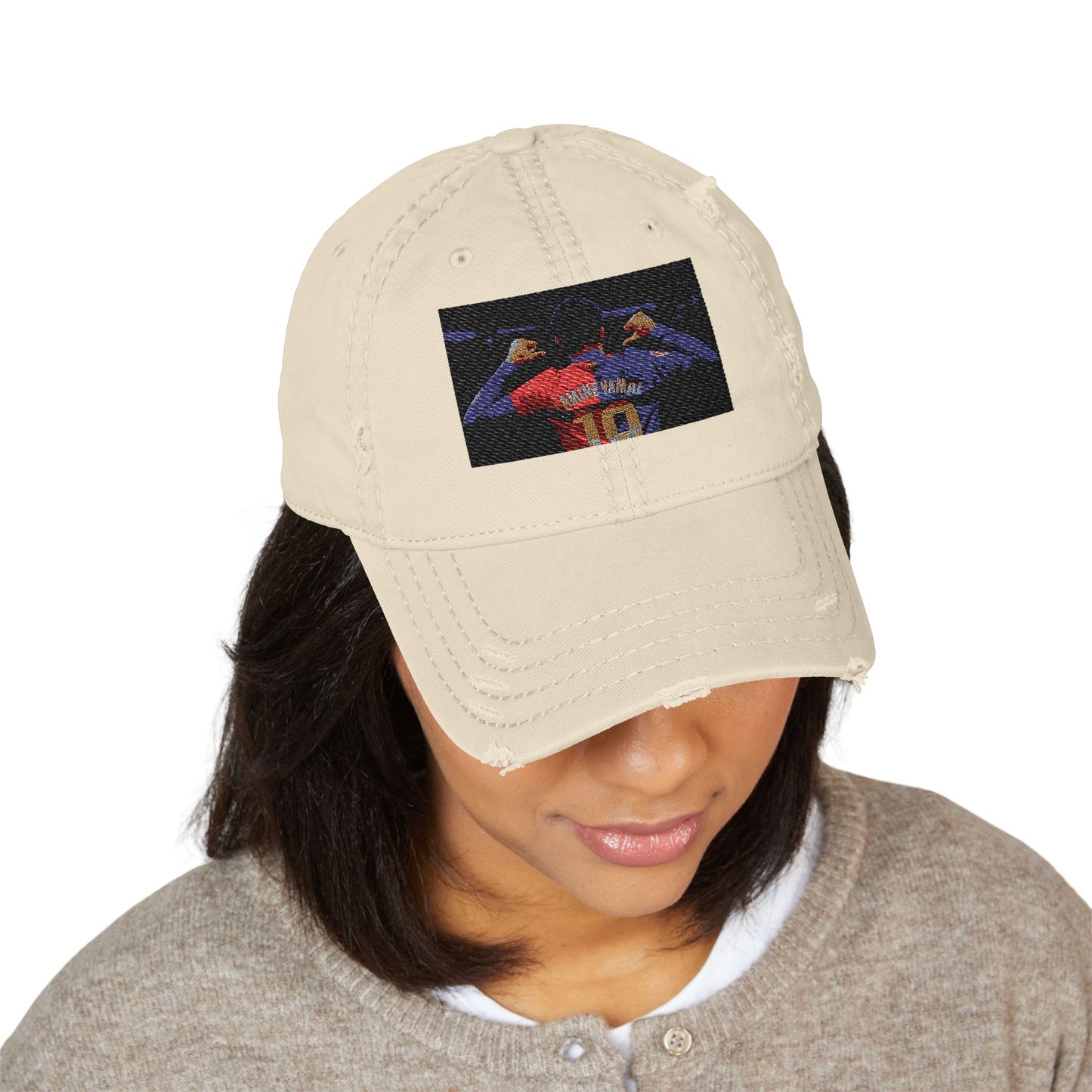 Lamine yamal Distressed Dad Hat (Embroidery)