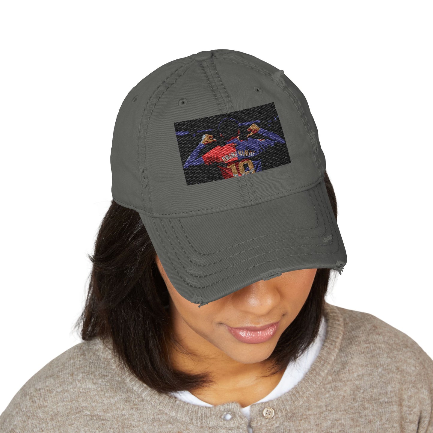 Lamine yamal Distressed Dad Hat (Embroidery)