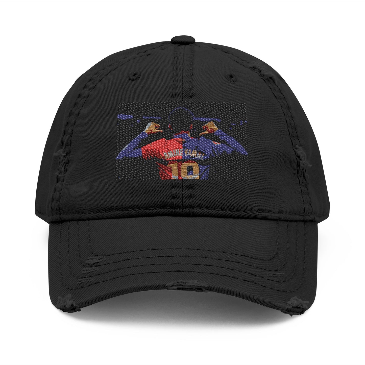 Lamine yamal Distressed Dad Hat (Embroidery)