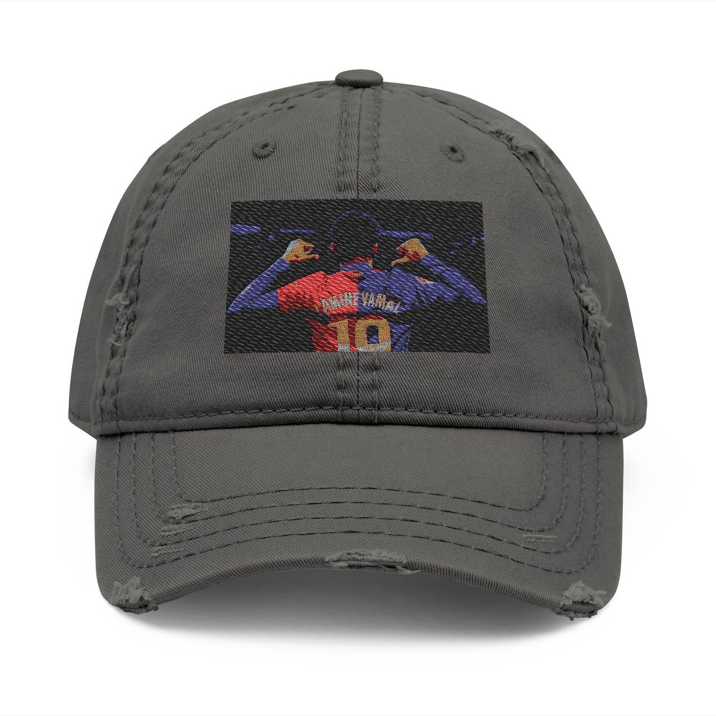 Lamine yamal Distressed Dad Hat (Embroidery)