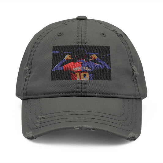 Lamine yamal Distressed Dad Hat (Embroidery)